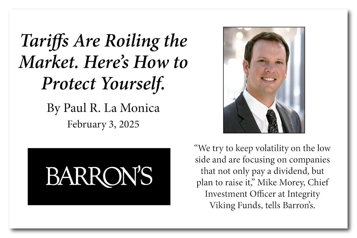 CIO Mike Morey Quoted in Recent Barron’s Article