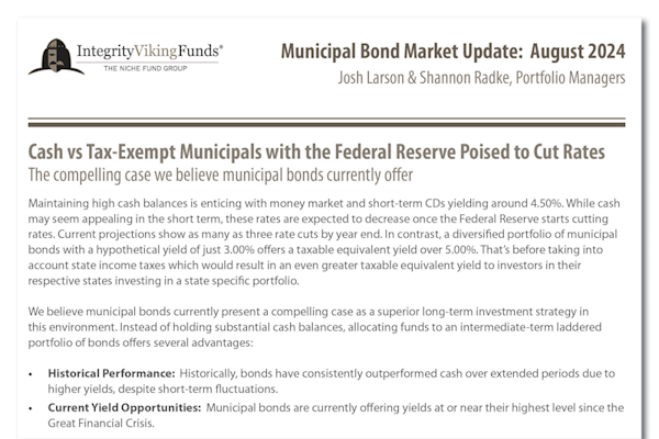 Muni Bond Update: August 2024